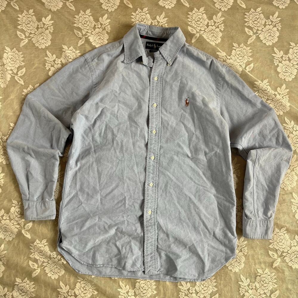 Ralph Lauren Classic Fit Light Blue Oxford Shirt Size M